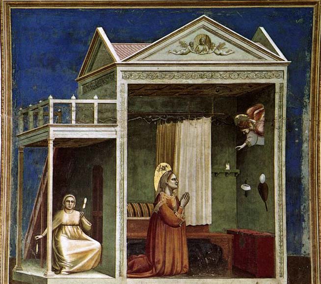 GIOTTO di Bondone Annunciation to St Anne